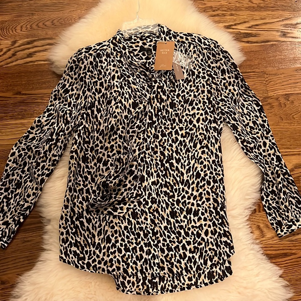 NWT J Crew silk blouse